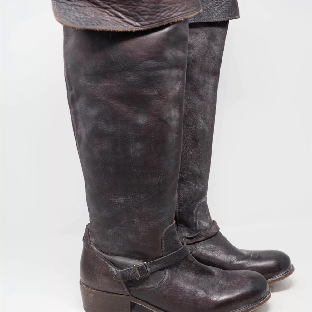 FRYE Women's Shirley Over-The-Knee OTK Riding Boots Brown Size 8.5M
